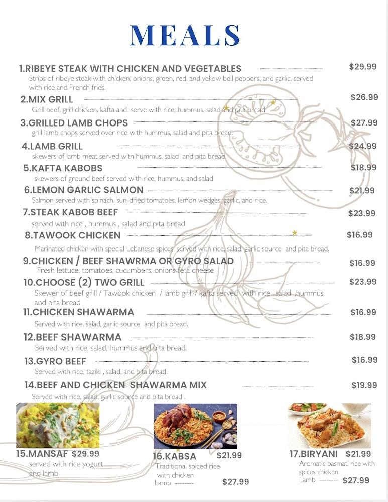 Mediterranean grill Chicken Shawarma